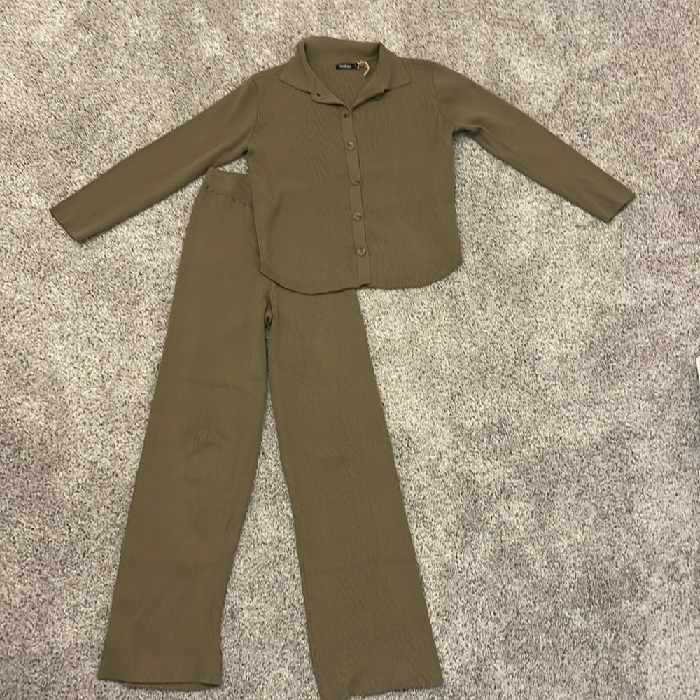 Boohoo knit matching set, size S